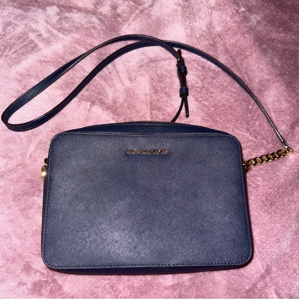 Michael Kors Dark Blue Crossbody Bag